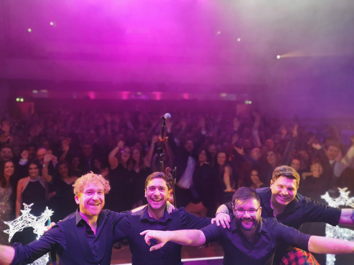 TheJacobites's tweet photo. Happy New Year!! 🎉✨
To everyone who's danced at one of our 90+ ceilidhs in 2022 and to everyone at @ARedinburgh last night who brought in 2023, THANK YOU! You've all made these nights so special and it's been an absolute pleasure to play for you all. We've loved every minute. https://t.co/hHSgmElpY6