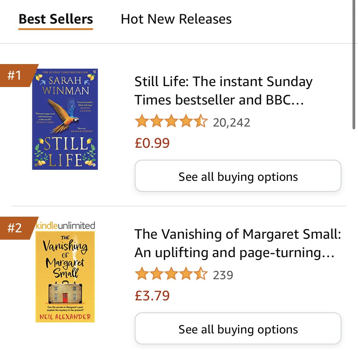 neilalexander_'s tweet photo. #2 in History, #4 in Mystery @AmazonKindle 

#TheVanishingofMargaretSmall https://t.co/9dK6BUvoRo