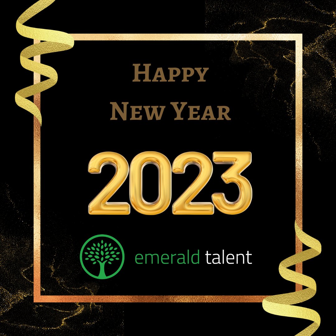 Happy New Year from Emerald Talent. We are excited to see what 2023 brings. Let us know if Emerald Talent can support you in any way. Wishing you and your team a happy, healthy, and prosperous New Year!

#NewYear
#2023
#Goals
#Recruiting
#Jobs
#Hiring
#Sourcing