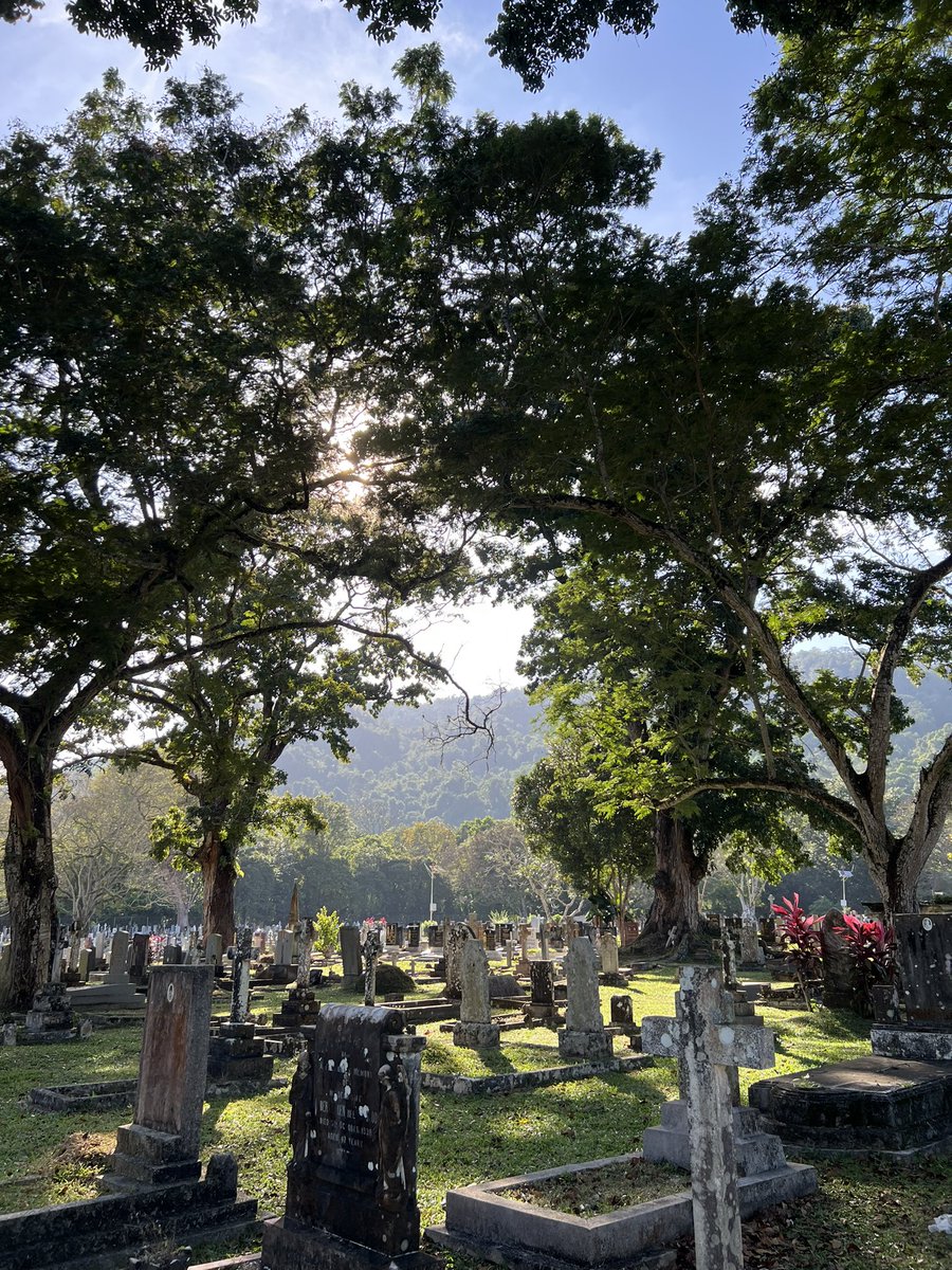 rorasaurus95's tweet photo. Had a two night stay in Penang, so, whilst on my way to watch the sunset at Bukit Bendera, I couldn’t resist making the most on-brand pit stop ever at the @CWGC plots in the Western Road Cemetery! https://t.co/5WLP40dyeC
