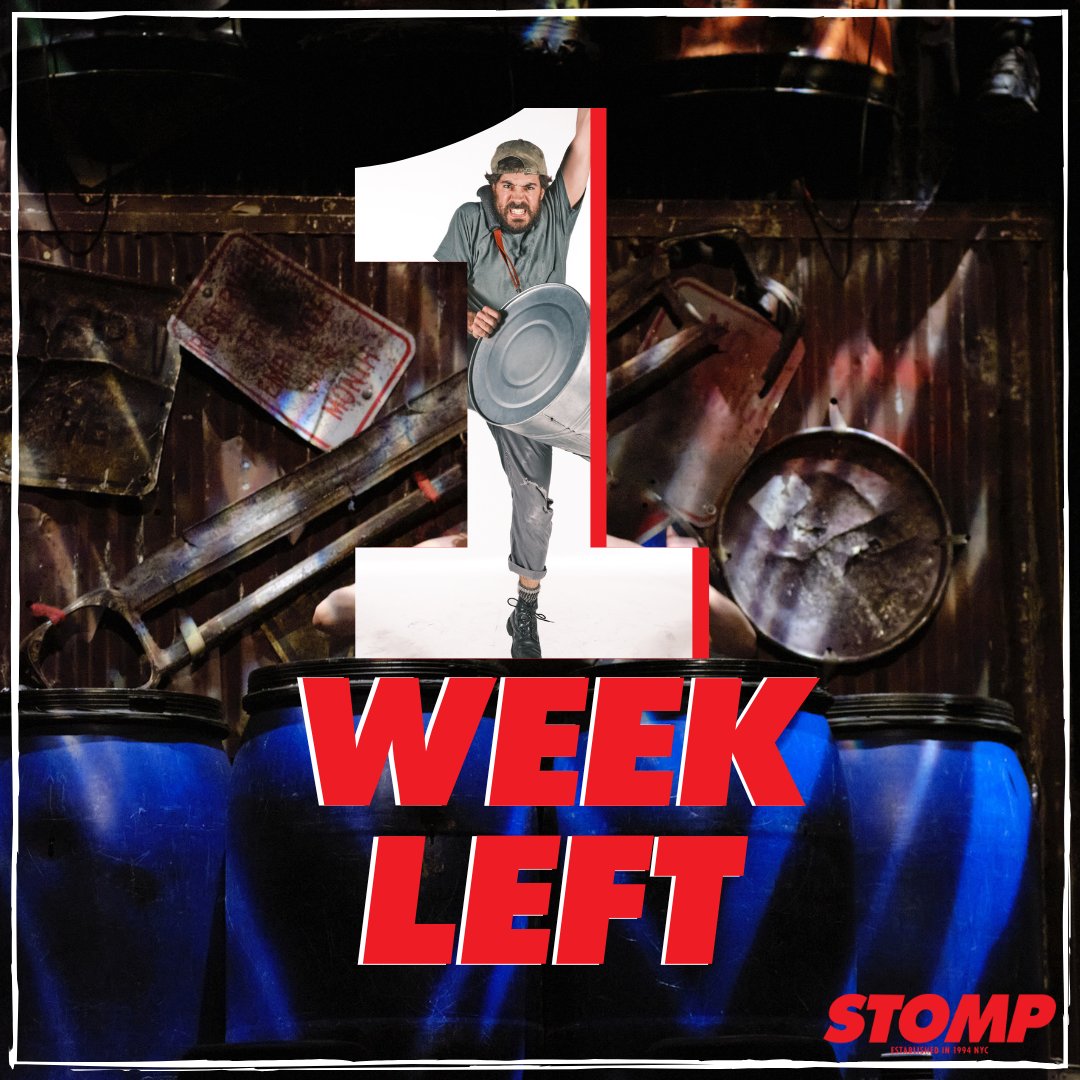 You've had 29 years to witness #STOMPNYC. Now you only have 1 week. Make it count.