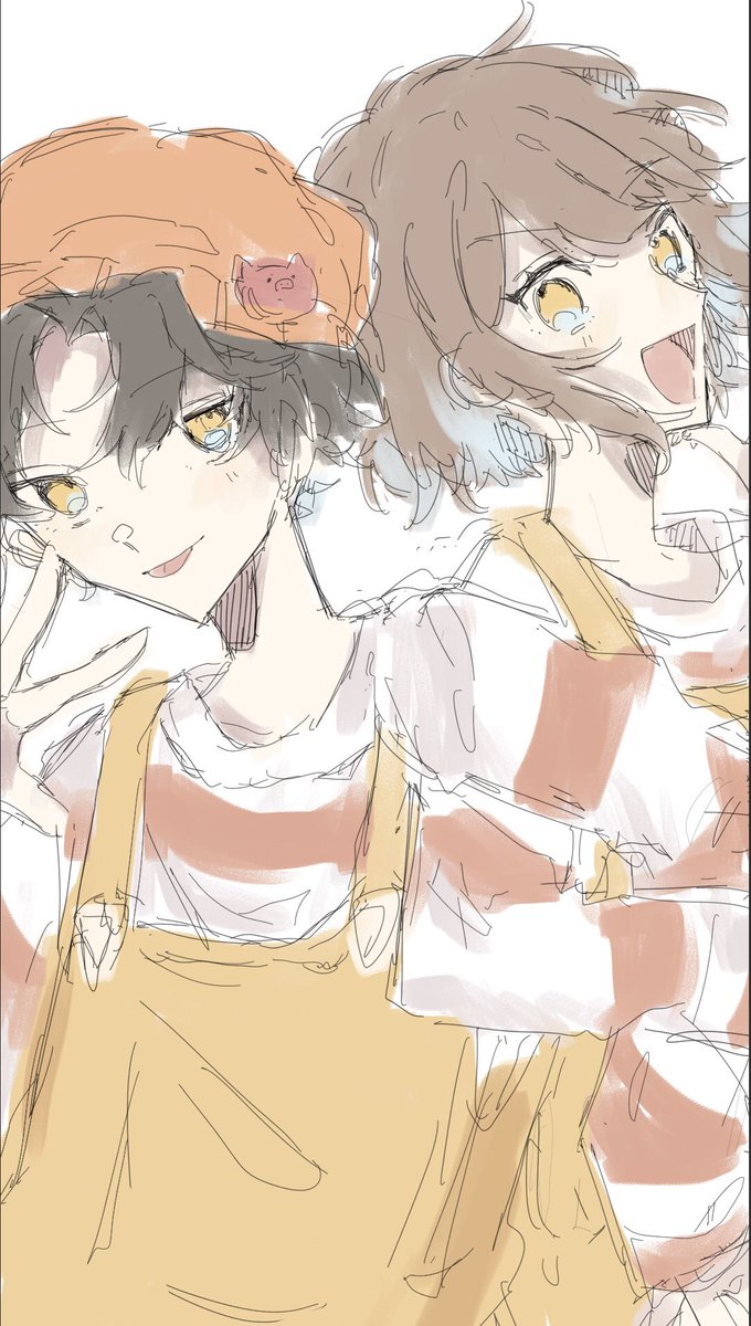 asdfgh__87's tweet photo. 色ラフ置いて私は寝ま〜〜〜〜〜〜〜〜〜すおやすみ！ https://t.co/W6jPQCJilk