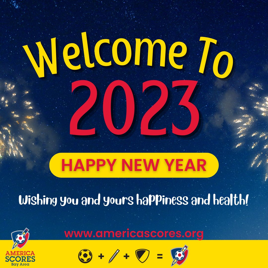 Start the #newyear off right! Join the SCORES #community and #makeanimpact for #underserved #youth in our program! #soccer #poetry #servicelearning #onecommunityonegoal americascores.org/donate