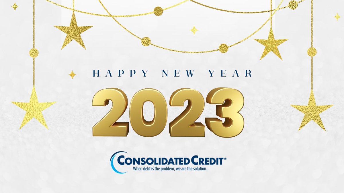 ConsolidatedUS's tweet photo. 🎆From our family to yours, #HappyNewYear! 🥂
#ConsolidatedCredit #DebtManagement #DebtManagementProgram #CreditCounseling #FinancialEducation #CreditEducation #DebtSucks #DebtReliefisPossible ☎️ 844-450-1789 https://t.co/0cVzqlBApT