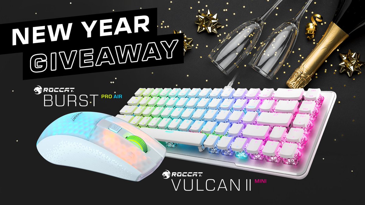 A New Year means a new start! 💪

To help you achieve your goals this year, we're giving away a Vulcan II Mini and Burst Pro Air 🤩

To win, simply follow @ROCCAT, like and retweet this post and tell us your New Year's resolution!
