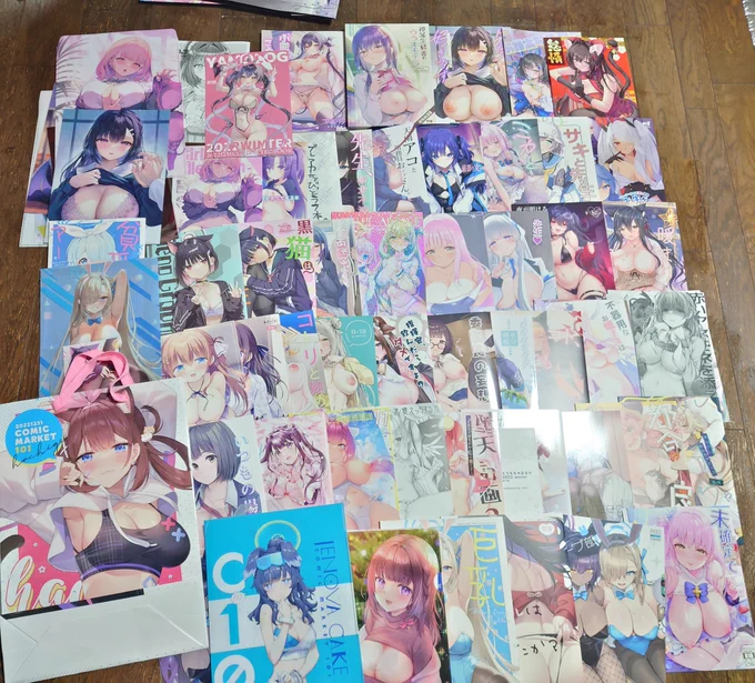 コミケ2日目の戦利品です。ずっとサークルにいたので買い物斑には感謝しかないです 