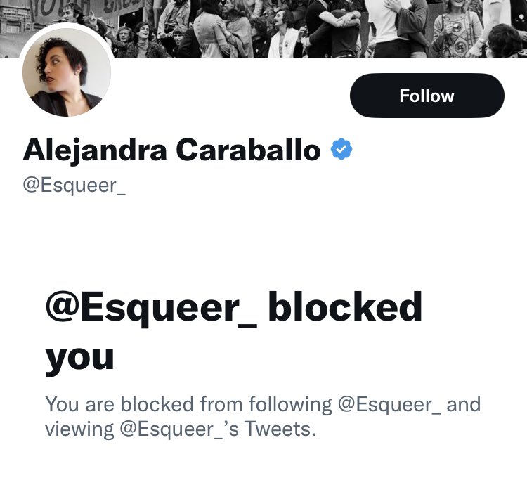 alx's tweet photo. Who else has never interacted with “Alejandra Caraballo” but is blocked? https://t.co/MiBjZRcwhk