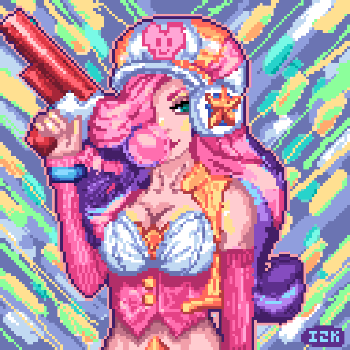 PixelZeeKay's tweet photo. Happy New Year! 🎊

Because I haven't been consistent, one of my goals for 2023 is to make at least around 3 pieces a week. I also want to try figure out comms and other similar stuff.

Thanks to everyone for the great year ❤️
#Artsummary2022 / #pixelart / #ドット絵 https://t.co/mbDMX6wsnT