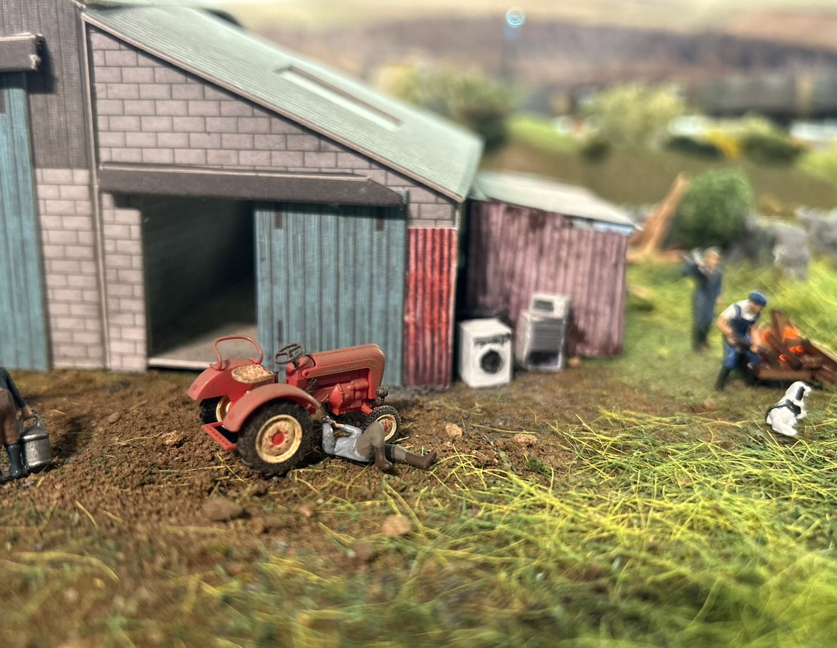 StuPerkins76's tweet photo. Christmas brought some tractors for the layout. #TMRGUK https://t.co/X0zayx4saW