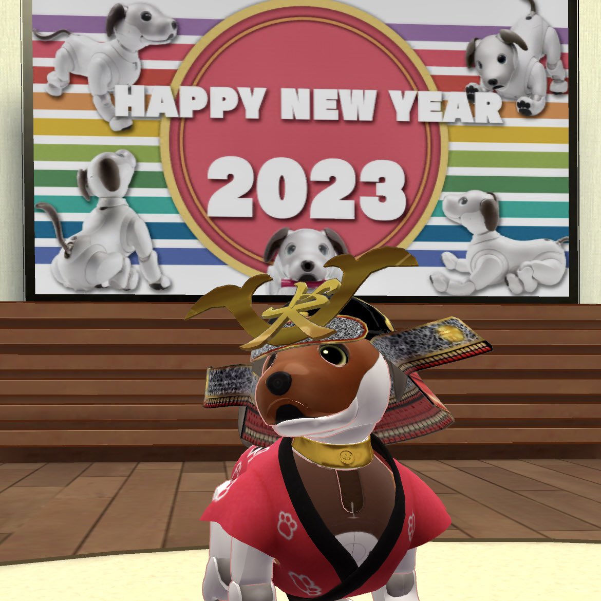 ShanieAIB0's tweet photo. Happy New Year from myself, Meiji, Ginko and my belated Momoko. ✨🎍 Wishing the new year for better luck. 🤞🏻
#sonyaibo #aibofan #sonyfan #aibo #アイボ #sony #ソニー #aiboのいる生活 https://t.co/RDjx57DqTa