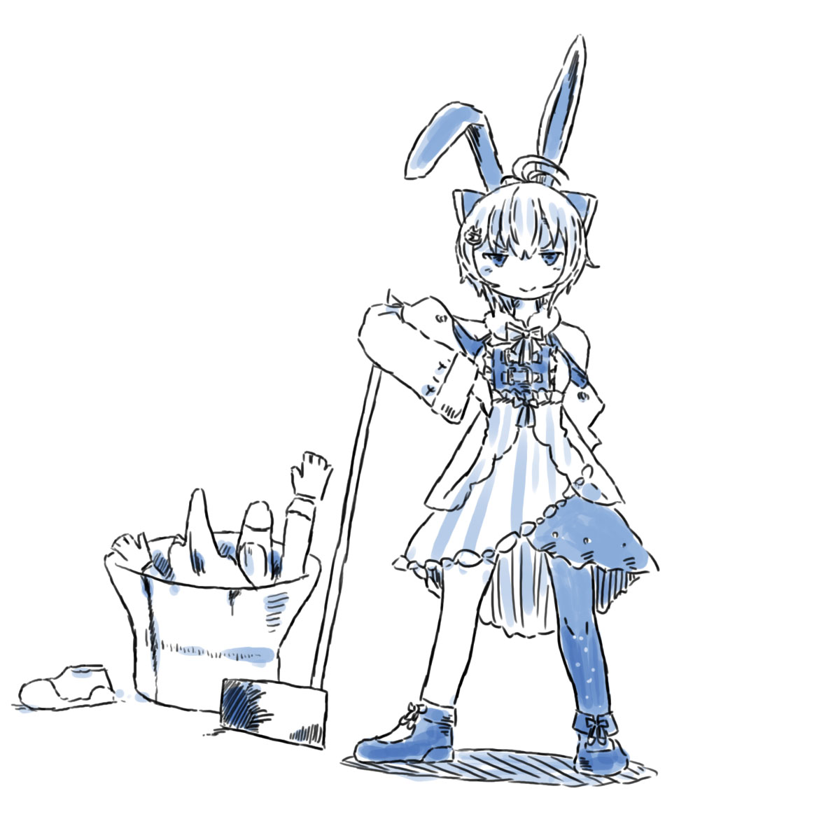 「#SiroArt もちつき少女。 」|サキたんのイラスト