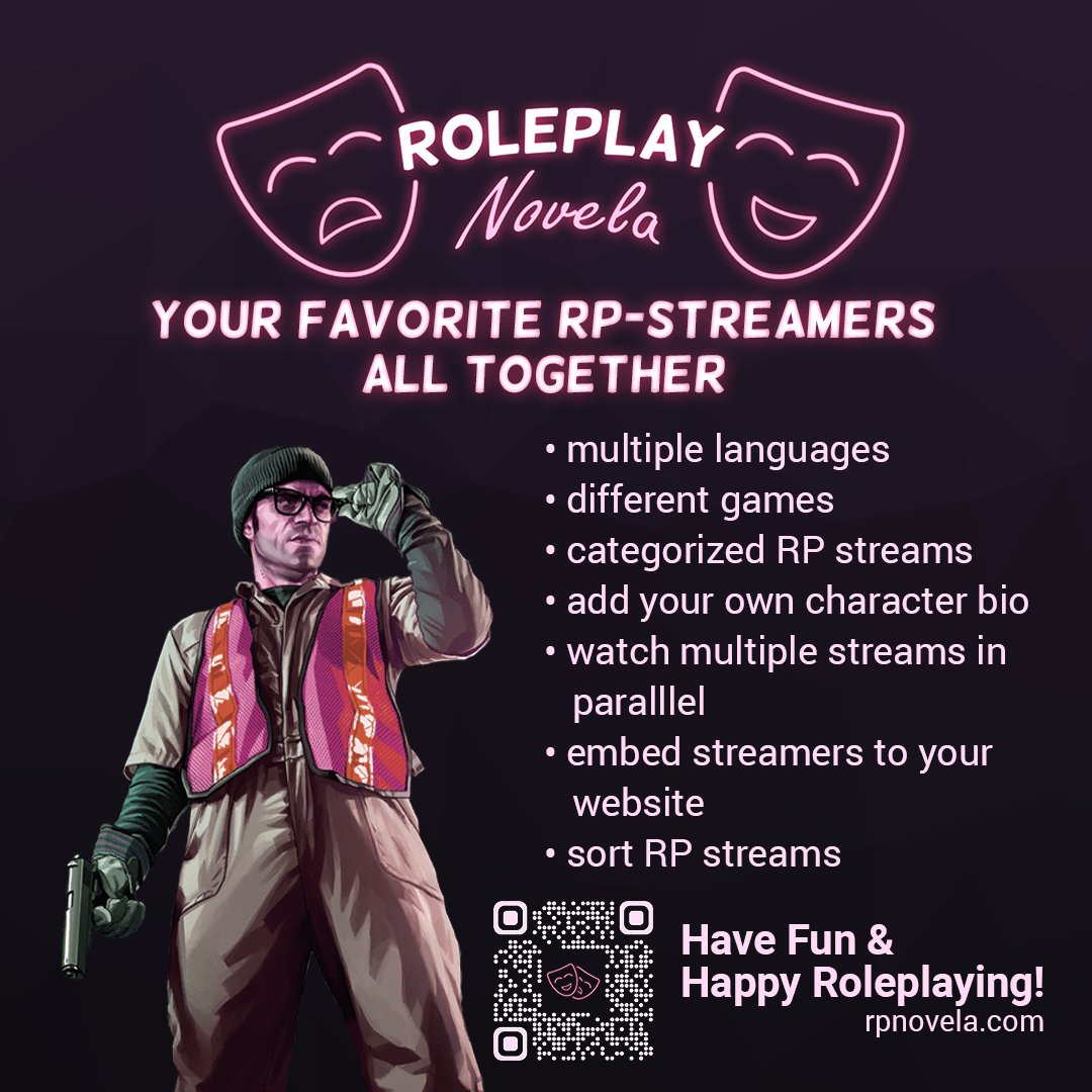 Improrama's tweet image. Finally the time has come: Our new update is ready. Thank you very much for your many ideas and wishes. "Mitten im RP" is now RPNovela.com