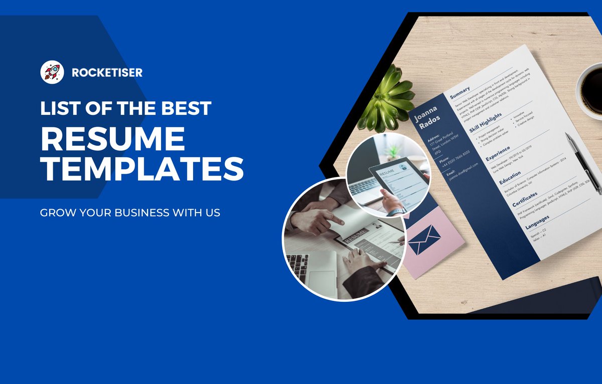 RocketiserBlog's tweet image. Checkout our Brand New Article on the Ultimate List of 20+ Best Resume Templates available on the market! (bit.ly/3Gxj83X)

#resumetemplate #resume #resumewriter #resumewriting #resumewritingtips #resumewritingservices #resumewritingservice #cv