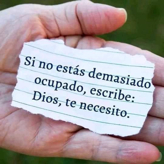 Dios te necesito.
