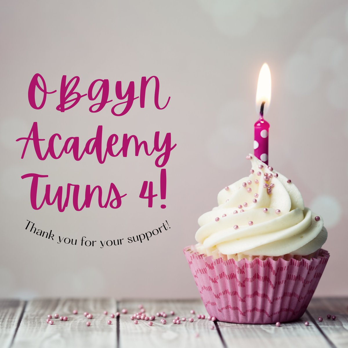 OBGYN Academy turns 4!!! 🥳🎂🎉