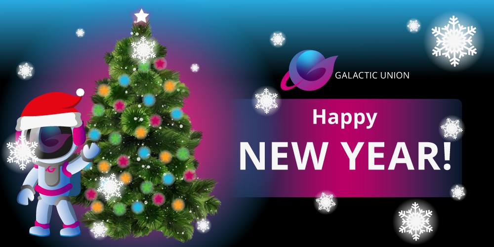 🎄Happy New Year everyone🎄

🔥We have big plans for 2023!

 👀Stay with us and follow the news!

#GalacticUnion #GU #GU_token
#Polygon 
#NFT #Airdrop #Metaverse #P2EGame