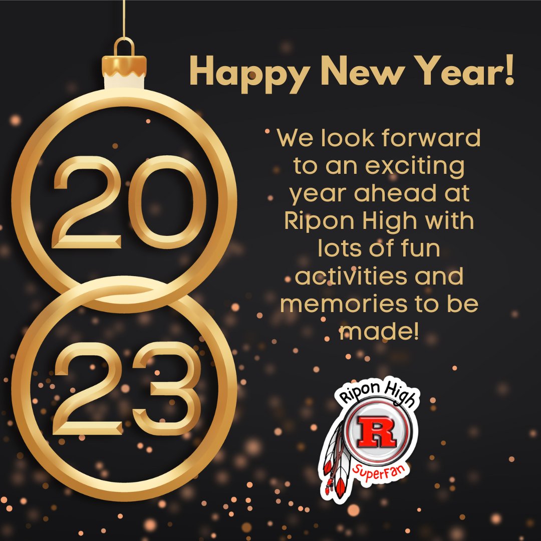 RHSSuperFan's tweet photo. Happy New Year! #RiponIndians https://t.co/msLBK4SI0O