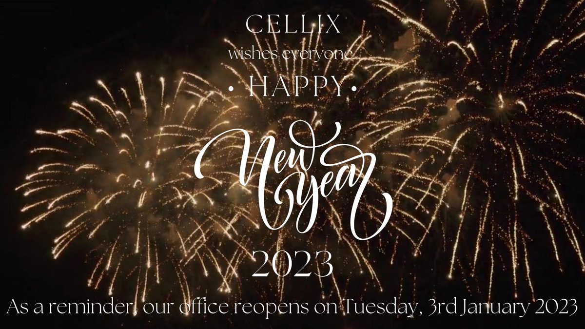 wearecellix's tweet photo. Cellix wishes everyone a very Happy New Year 🎊 https://t.co/svmLRj6wmE