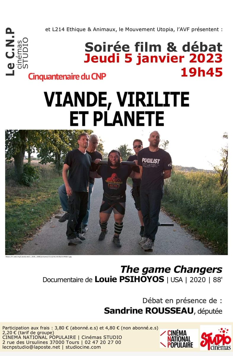 mouvutopia37's tweet photo. Soirée Viande et virilité jeudi prochain à Tours avec @sandrousseau 👇 https://t.co/KCPOFYsymr