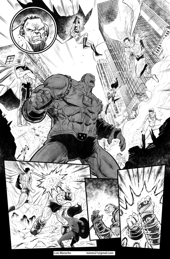 luis_morocho's tweet photo. A while ago I did a test of the JLA vs Mongul
#JLA #DcComics #Superman #WW #Batman #comics #Submissions #Test #wacom #cintiq #historietas #Dc #JusticeLeague #MadeComics #WorkingInComics https://t.co/UdDYB8nFDN