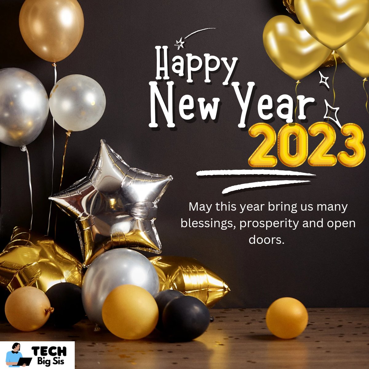 techbigsis's tweet photo. Happy New year from all of us at the Tech Big Sis
#techbigsis #newyear #2023NewYear https://t.co/4G4JljKet8