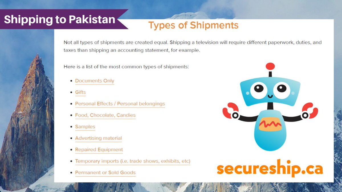 Secureship's tweet photo. 📦 Need to ship parcels from #Canada to Pakistan? Check out our complete #shipping guide to #Pakistan: https://t.co/6qyjk9i1do

#ShippingQuestions https://t.co/uNdlRSsX0K