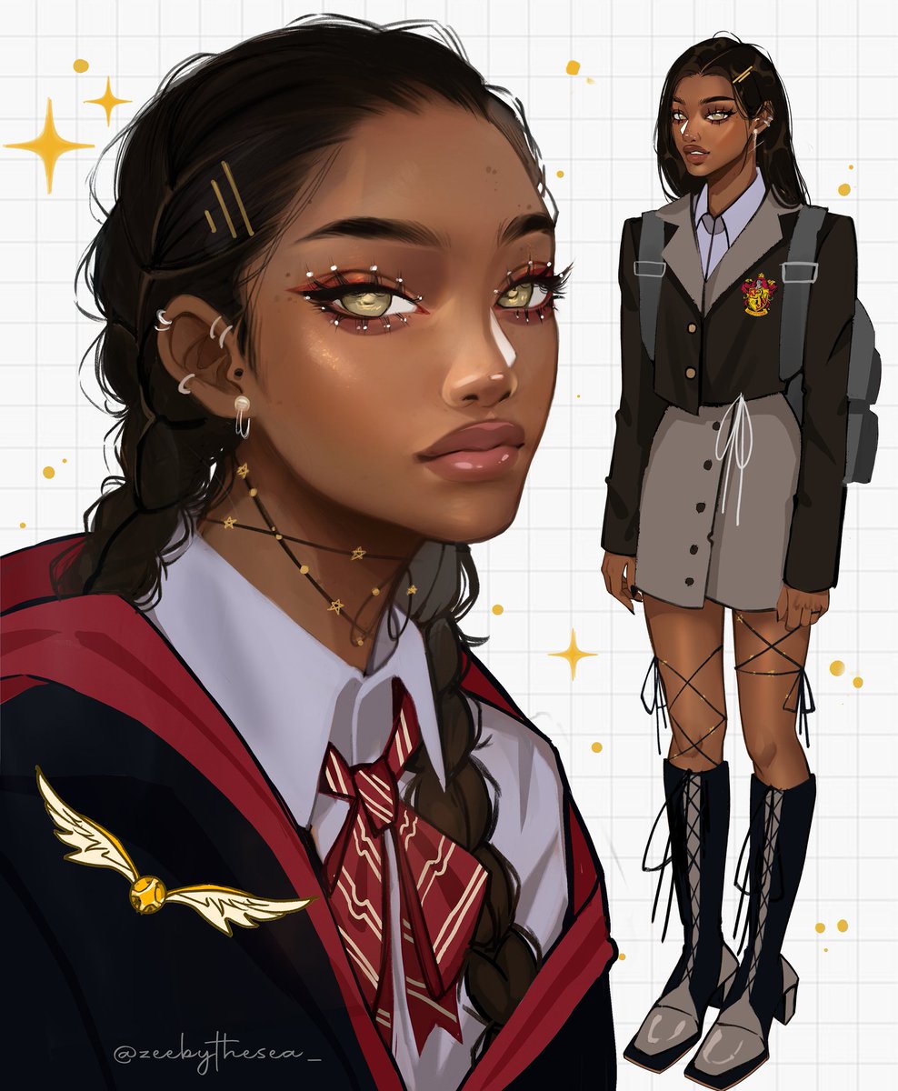 zeebythesea_'s tweet photo. Hogwarts students modern au ✨ #harrypotter https://t.co/42gibMjBXa
