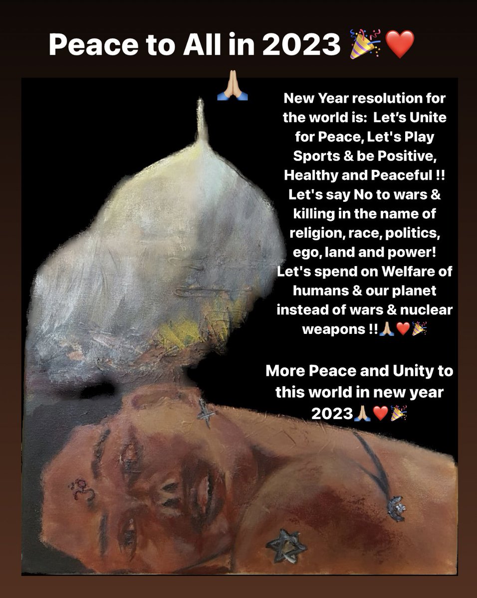 MariaToorpakai's tweet photo. Peace to All in 2023 🎉❤️🙏🏼 #peace #humanity #sports #unity #nowars #noweapons #nuclearweaponsfreeworld #sdgs #2023NewYear https://t.co/Y4Yyb2YQdr
