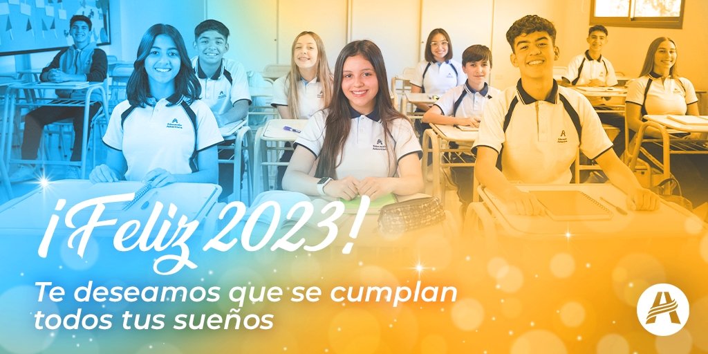 💫 Nuevo año, nuevos sueños por cumplir.

😊 ¡𝗙𝗲𝗹𝗶𝘇 𝟮𝟬𝟮𝟯! Te desea el Colegio Adventista Bagua

#FelizAño
#MásQueEnseñanza #EducaciónAdventista