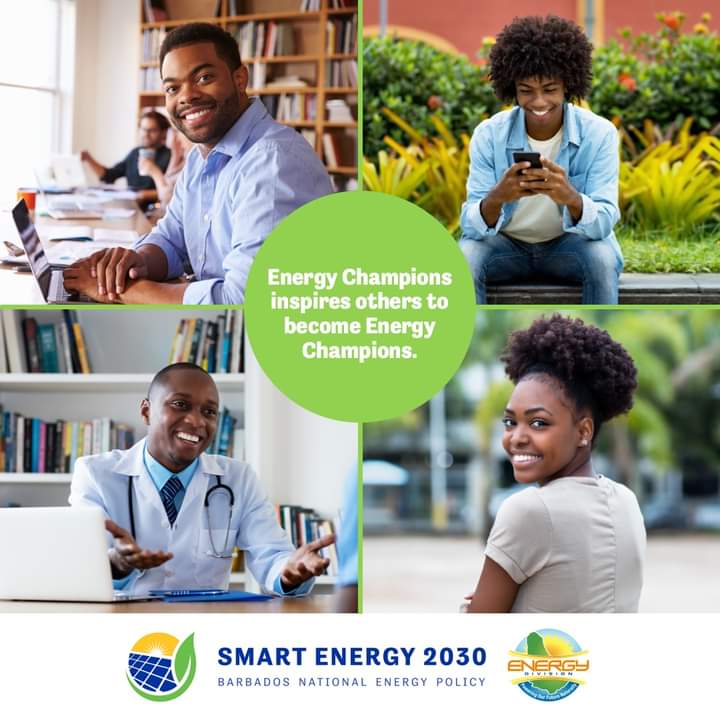 Every single Barbadian can contribute to building that ideal energy future. Be an #EnergyChampion ⭐🏆 by adopting #EnergyEfficiency habits at home, school or your office, and inspire others to do the same! Be an Energy Champion this year. #SmartEnergy2030 #BNEP