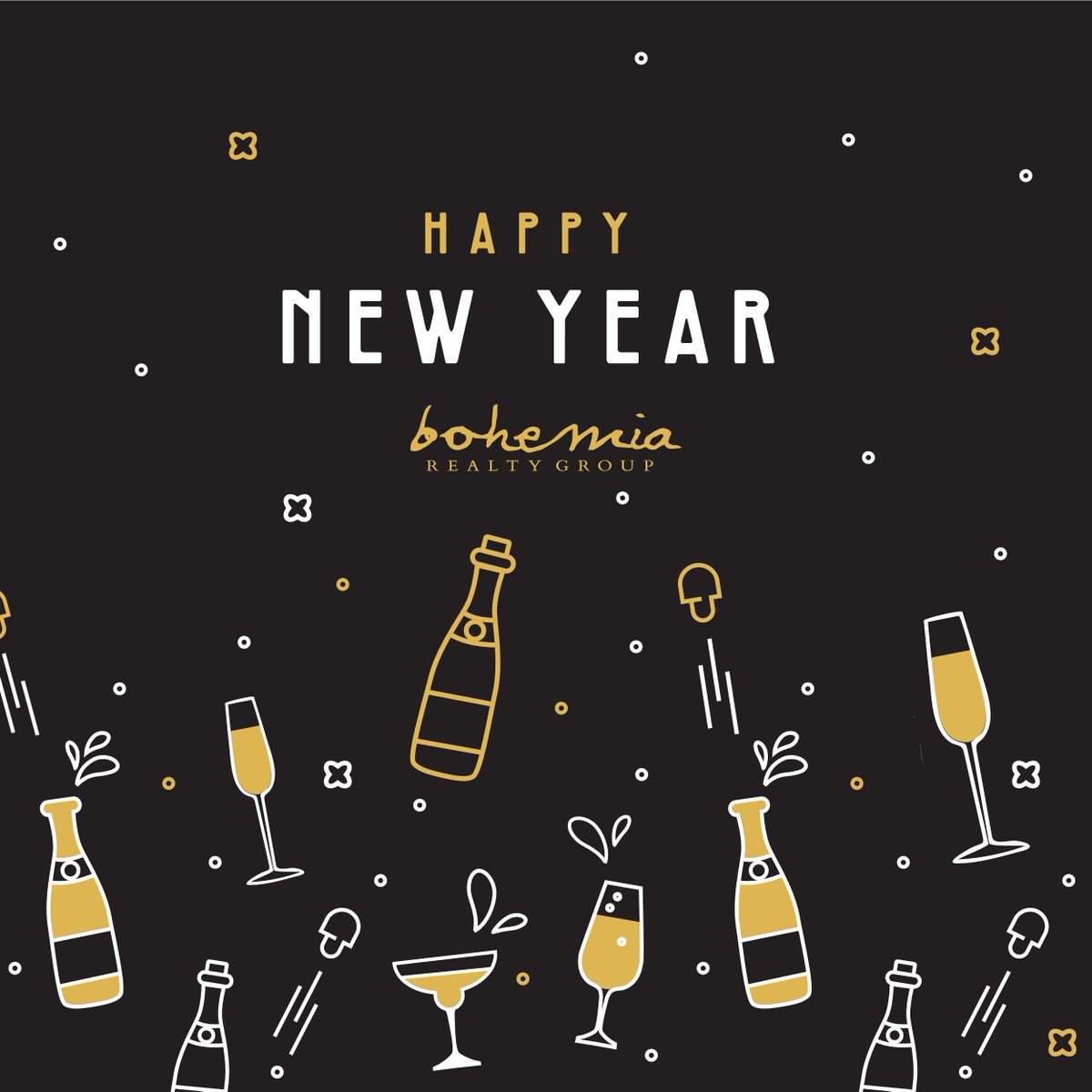 BohemiaRealtyGr's tweet photo. Happy New Year from the Bohemia Family! https://t.co/ku6ob4spUM