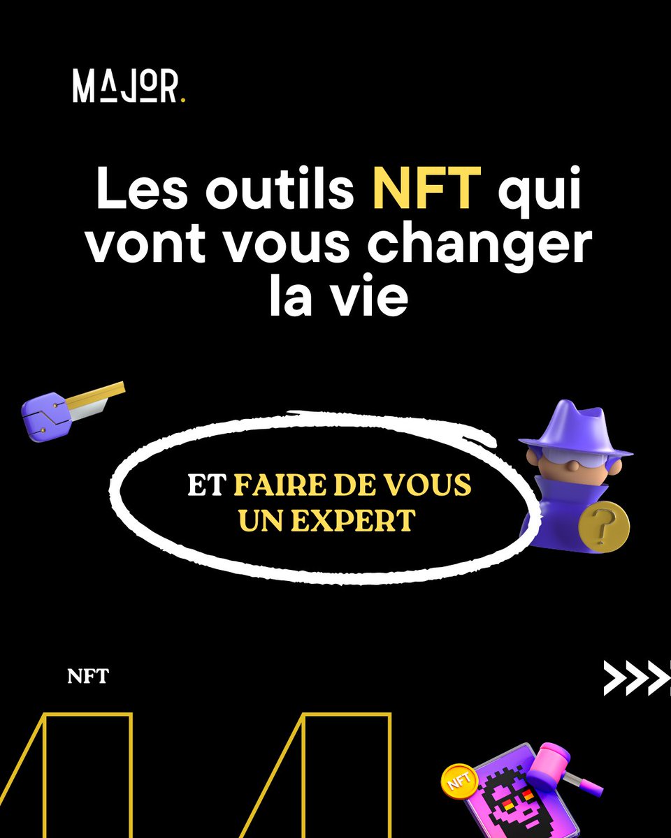 Je vous donne 5 outils pour devenir un crack sur le marché des NFT et identifier les bons achats à effectuer dans les prochaines 24 heures.
 
Ces outils vous permettront de faire des choix éclairés et de maximiser vos chances de réussite dans ce domaine passionnant. 👇