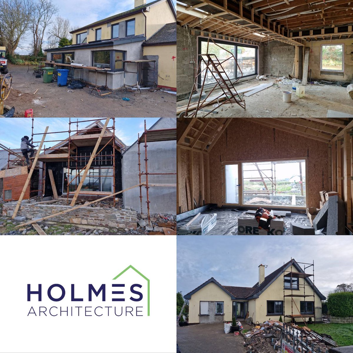 Happy New Year.
A few snapshots from our pre-Christmas site visits.
Looking forward to seeing these completed in the next
few months. #housedesign #irishhomes #construction
#homearchitecture #homeextension #homerefurb