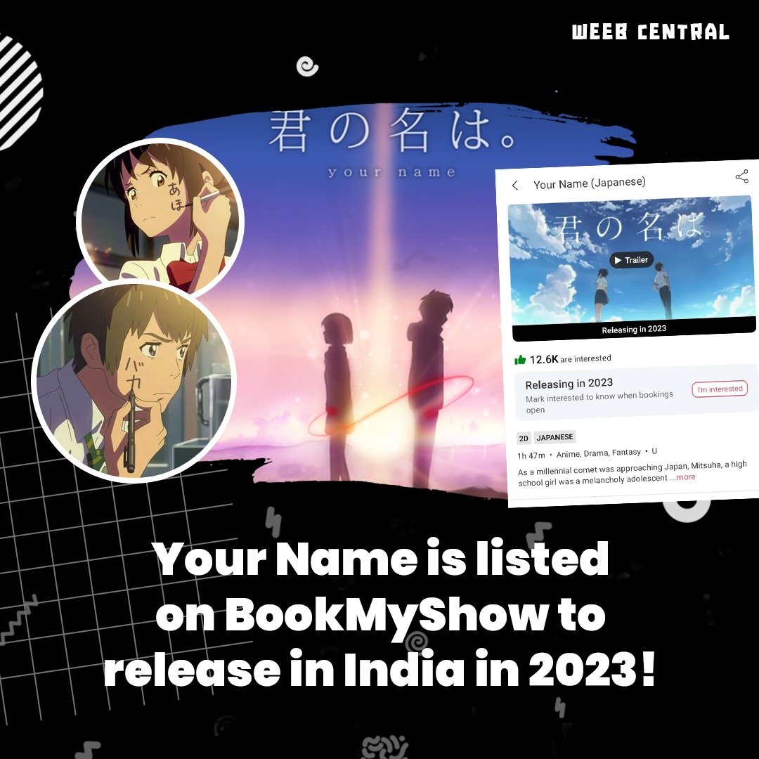 Weeb Central on X: Makoto Shinkai's YOUR NAME is now listed on