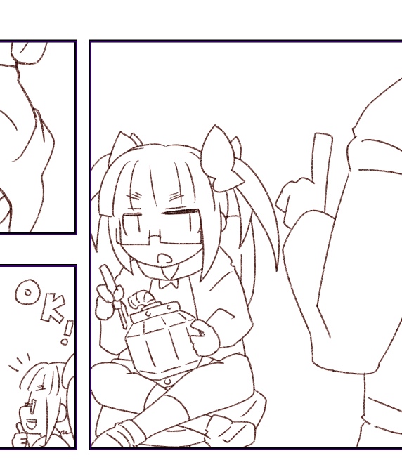 チェンゲの無料公開とは関係ないんだけど、たまたまなんか作ってる晶葉描いてた。 