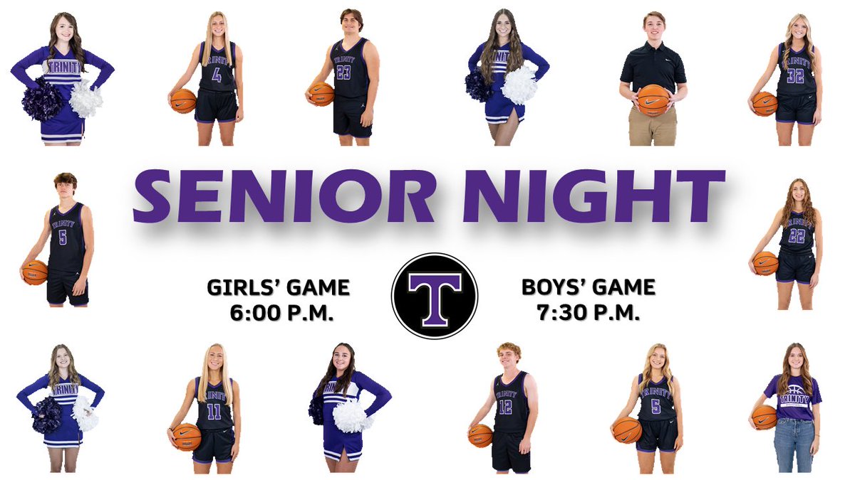 It's Senior Night!! We'll celebrate our seniors as they play Tipton-Rosemark in The Lion's Den. The girls tip at 6, recognition after, then the boys take the floor. If you can't make it, the game and ceremony will be live on the TCA Facebook page (link in bio).

Go Lions!!