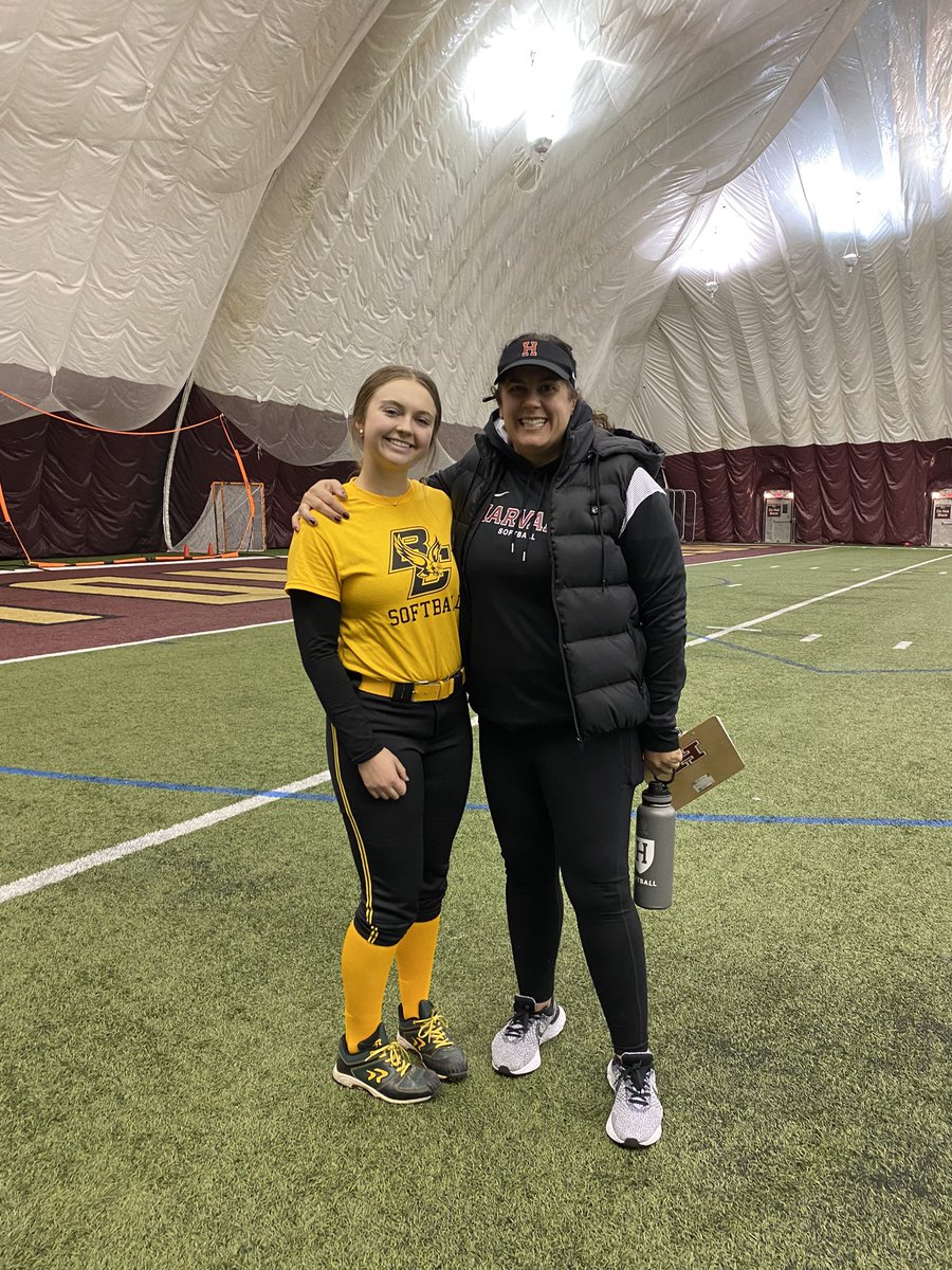 I had a great time today @bc_softball winter prospect camp. I enjoyed meeting the coaches and touring the beautiful campus. Thank you coaches for your time and feedback! @coachkvilhaug @coachtimhoman <a href="/YMossadeghi/">Yasmin Mossadeghi</a> @Vipers16UGold