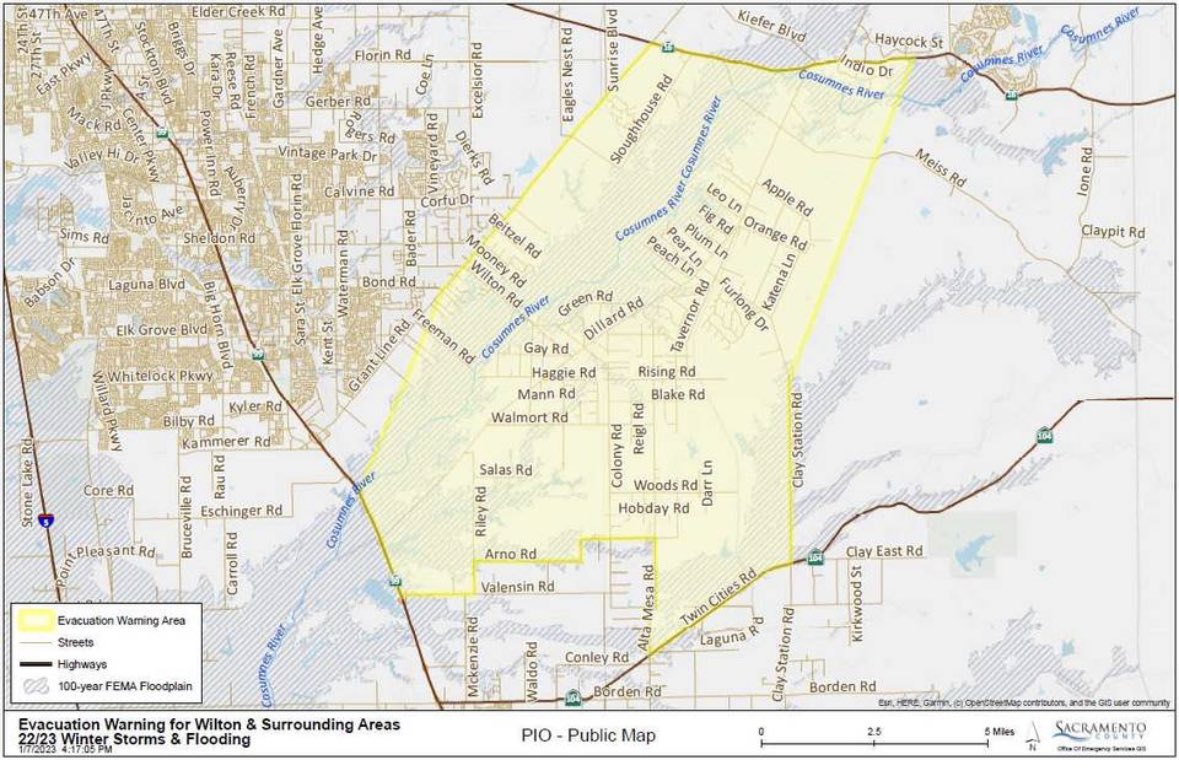 PDavejan's tweet photo. @SacCountyCA @SacramentoOES Boundaries of affected area depicted below https://t.co/XUmBtaT8Po