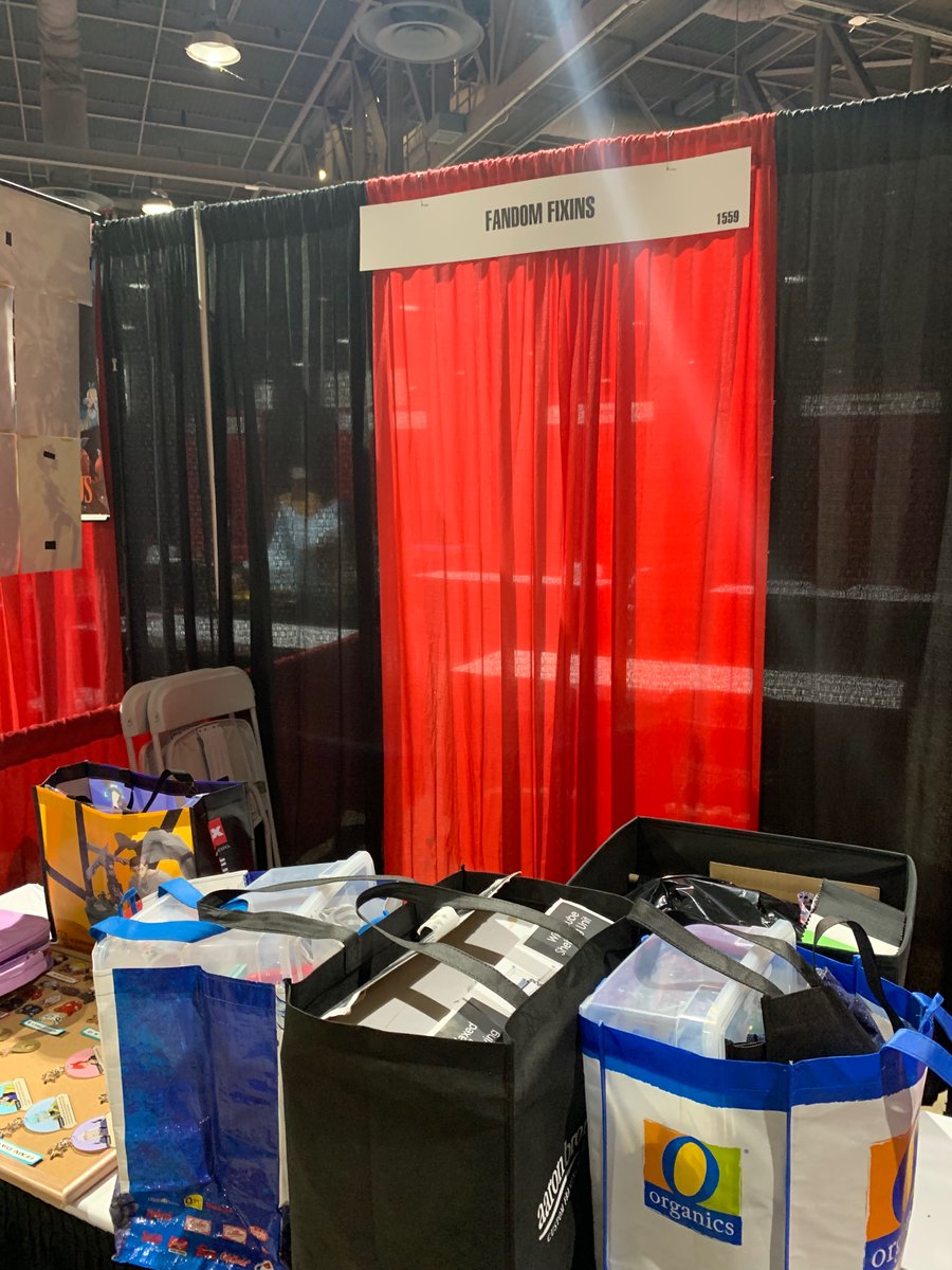 FandomFixins's tweet photo. That’s a wrap on ALA! We had an amazing time this year and thank you to anyone who bought stuff or complimented our items! It means a lot to me I’m trying really hard to improve and put myself out there more with my art 😭 https://t.co/ecOhMEzYSM