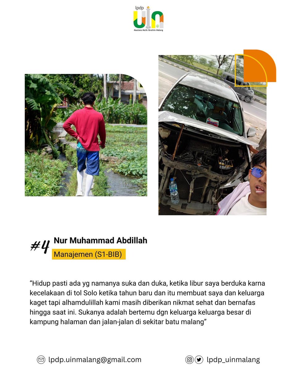 lpdpuinmalang's tweet photo. 4. Nur Muhammad Abdillah https://t.co/5MqfZ0yvF8