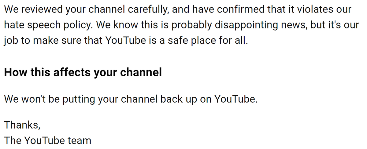 ka__imnida's tweet photo. Hey @TeamYouTube my account got suspended even though I HAVEN'T POSTED ANY CONTENT. I don't know how I could have violated your hate speech policy.  I also use YouTubeTV and now can't log into that account.  I just want to watch videos &amp; TV. What can you do to resolve this? https://t.co/bYUMU2jsvi
