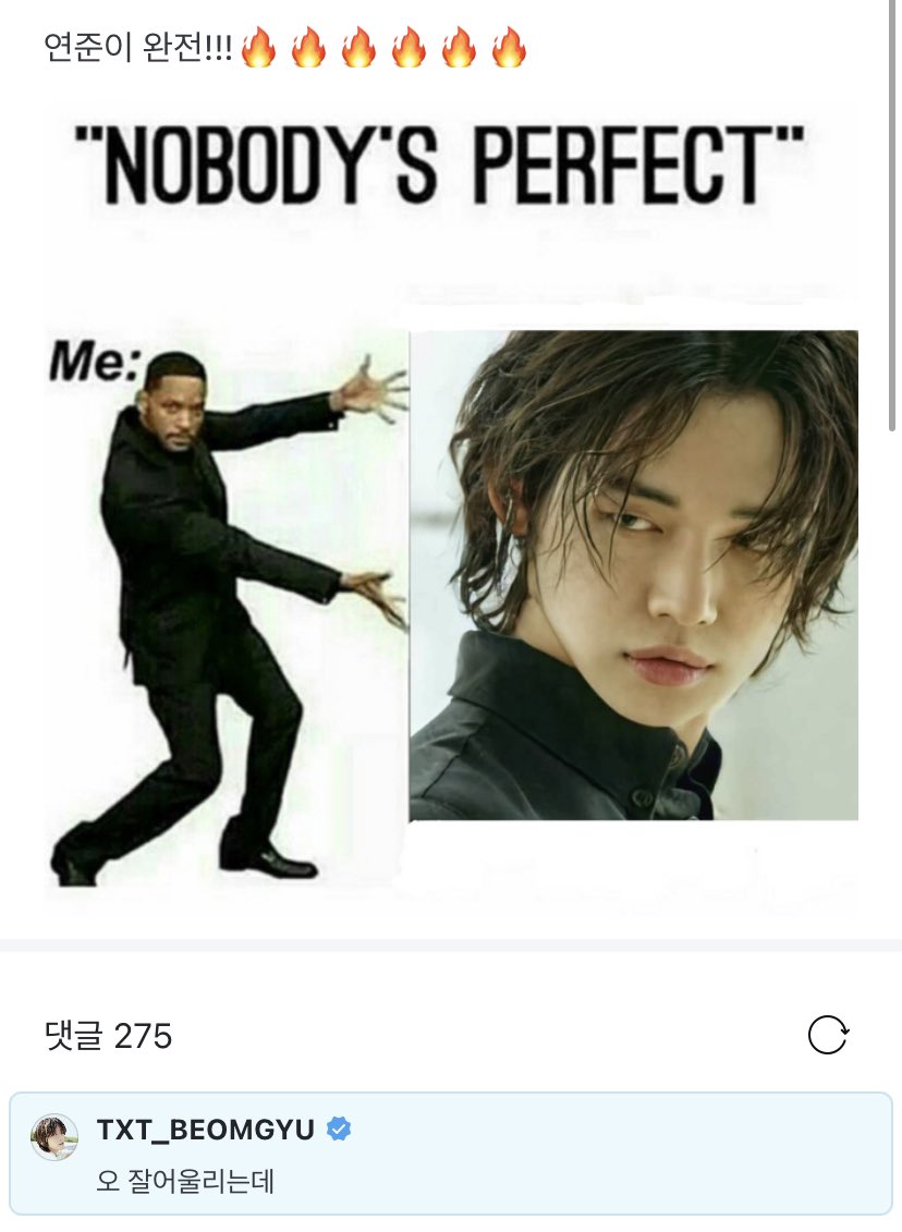 sybthfrvr's tweet photo. no but this long haired yeonjun edit that beomgyu's saw on weverse is literally happening right now 😭😭 https://t.co/YreE4C7BEw