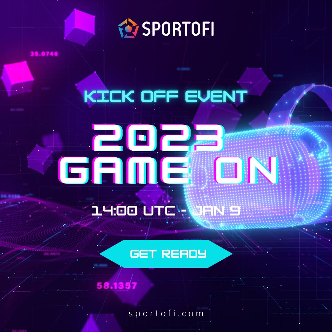 Let’s rock 2023 with Sportofi. Our Newest event is ready at 14:00 UTC, ww9th Jan with so special reward.

Stay tuned for the next Announcement 😉
#sportofi