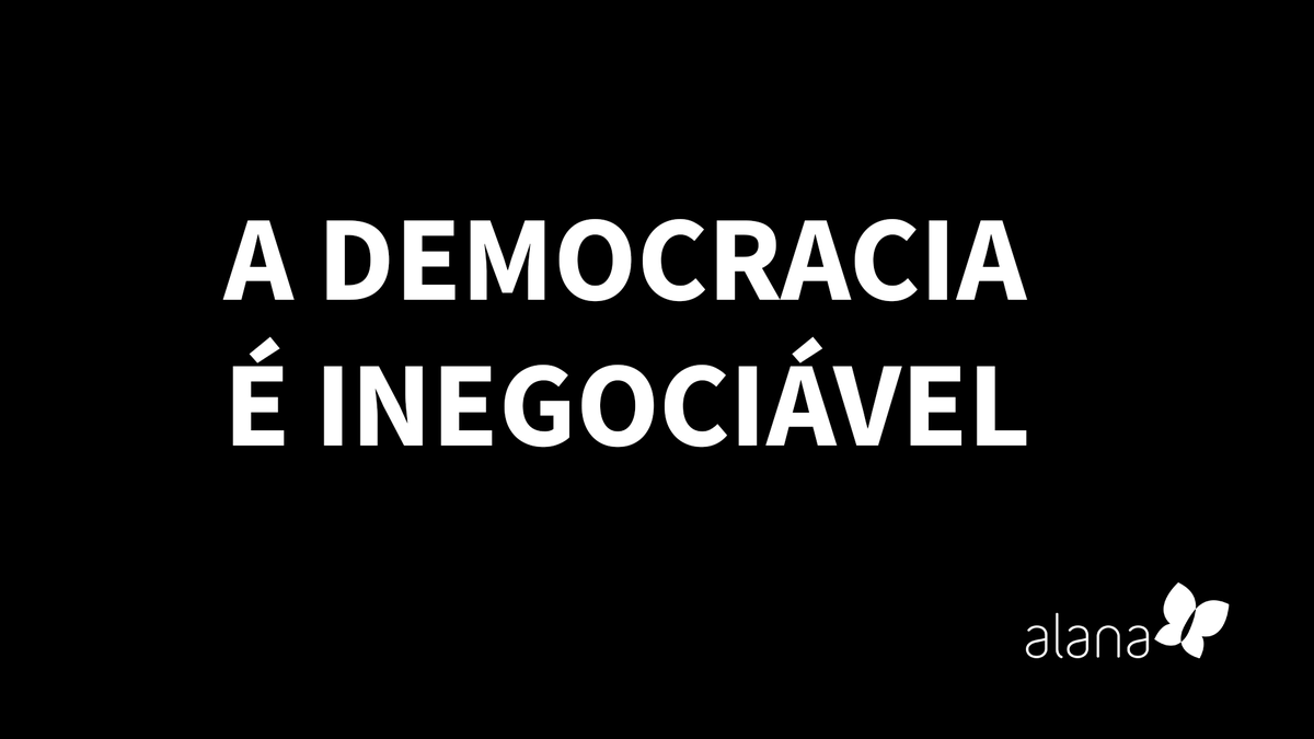 InstitutoAlana's tweet photo. Nota do Alana em defesa do Estado Democrático de Direito. Leia aqui: https://t.co/SC7w8Yskcx https://t.co/3cDI1zO9jt
