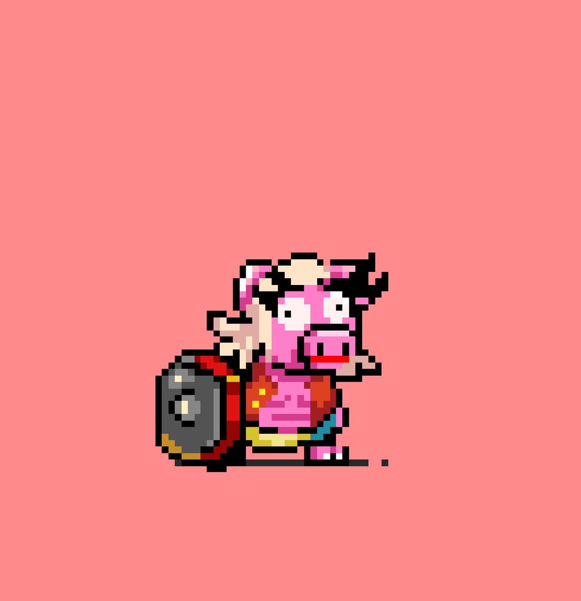 0_o0___O's tweet photo. @PORCOnft Fam what’s up! Big shout out to Doug! Now I am ready for battle ⚔️ !Oink #porkinprogress https://t.co/oXz9uI9WQg