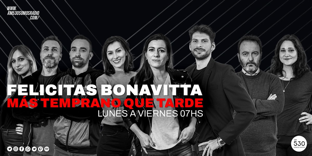 👉🏻 Un café, unos mates, un par de medialunas y #MasTempranoQueTarde 📢 con <a href="/FelicitasBV/">Felicitas Bonavitta</a> 🎙️ <a href="/Nicomarsico/">Nicolás Marsico</a> 🎙️ y <a href="/medicifla/">Flavia Medici</a> 🎙️ todo lo que necesitas para arrancar el día

📱 Envia tu mensaje al 1132000530
📻 Escuchanos en am530somosradio.com