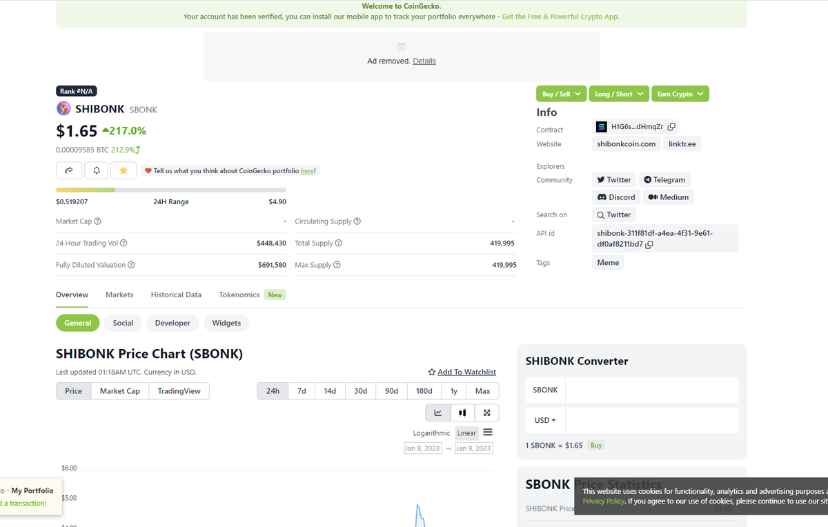 Meliora547322's tweet photo. @SHIBONKSOL @coingecko 8u11q2To7XgAwMcPcaLifYwvY2o5DtrkxnxoEJgehbji https://t.co/QFNIF6iLXM