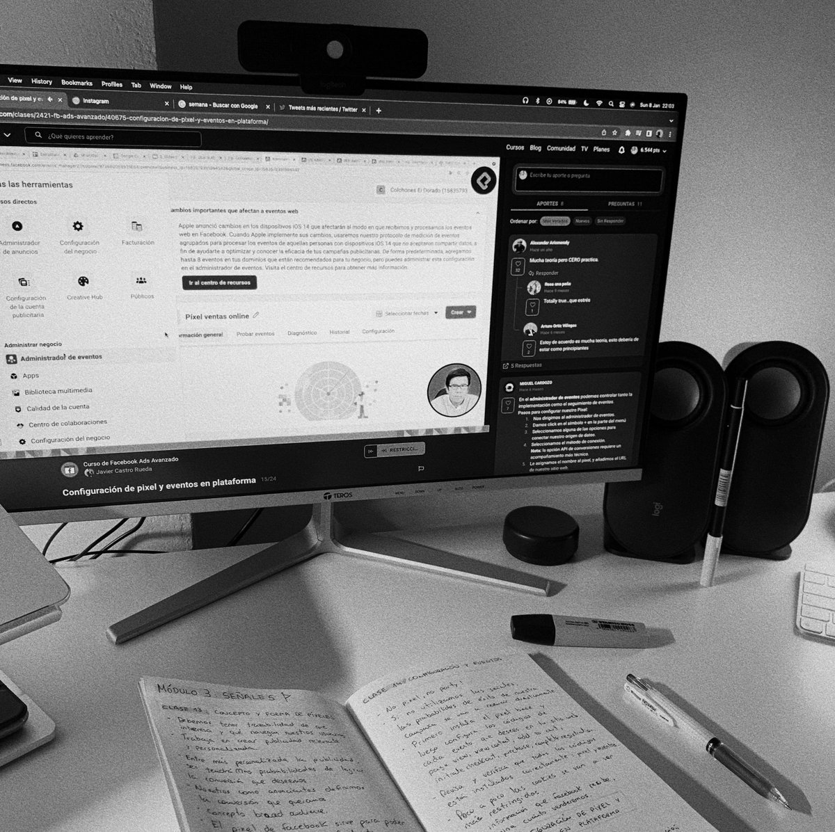 Día 9/365

💚 Plataforma: <a href="/platzi/">Platzi</a>
📚 Curso de Facebook Ads Avanzado 
👨‍🏫 Profesor: <a href="/javicastrorueda/">Javier Castro</a>
📈 Progreso: 60%
🧠 Aprendizaje: No pixel, no party.

#EstudiandoJuntos365 #NuncaParesDeAprender