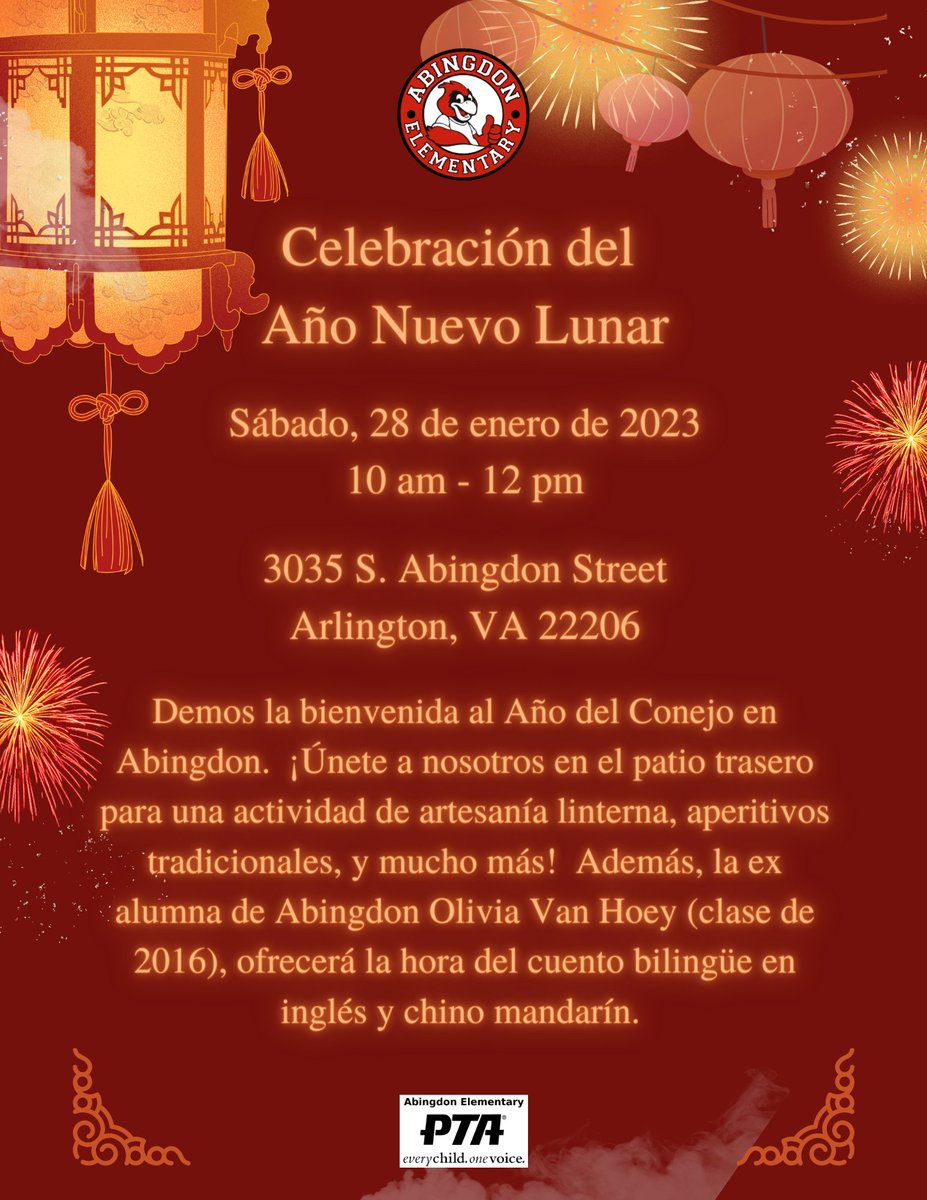 🐰Join us for a Lunar New Year Celebration on Saturday, January 28th, as we welcome the Year of the Rabbit.  
.          .           .
🐰El sábado 28 de enero celebraremos el Año Nuevo Lunar para dar la bienvenida al Año del Conejo.