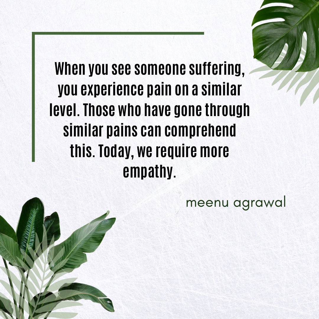 MeenuAg05's tweet photo. Try hard and make every effort possible. Help as much as you can!
#empthy #love #compassion #appreciation https://t.co/vUF2NQRSf9